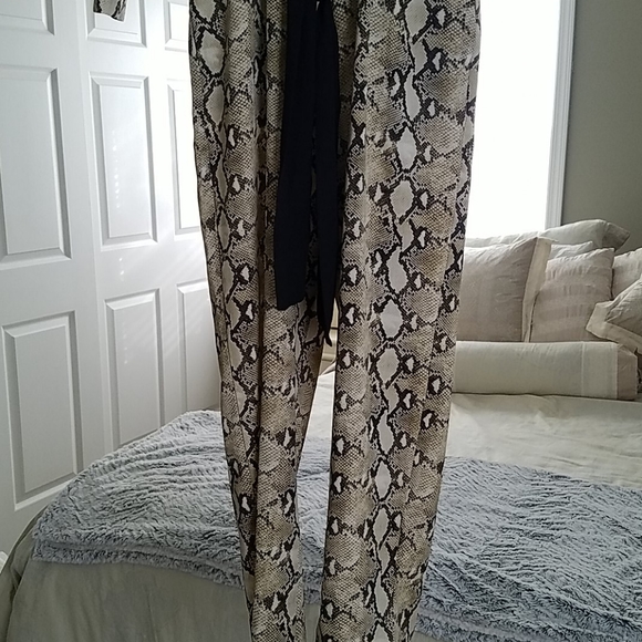 Zara Basic Python Print Jumpsuit NWOT - Picture 2 of 7